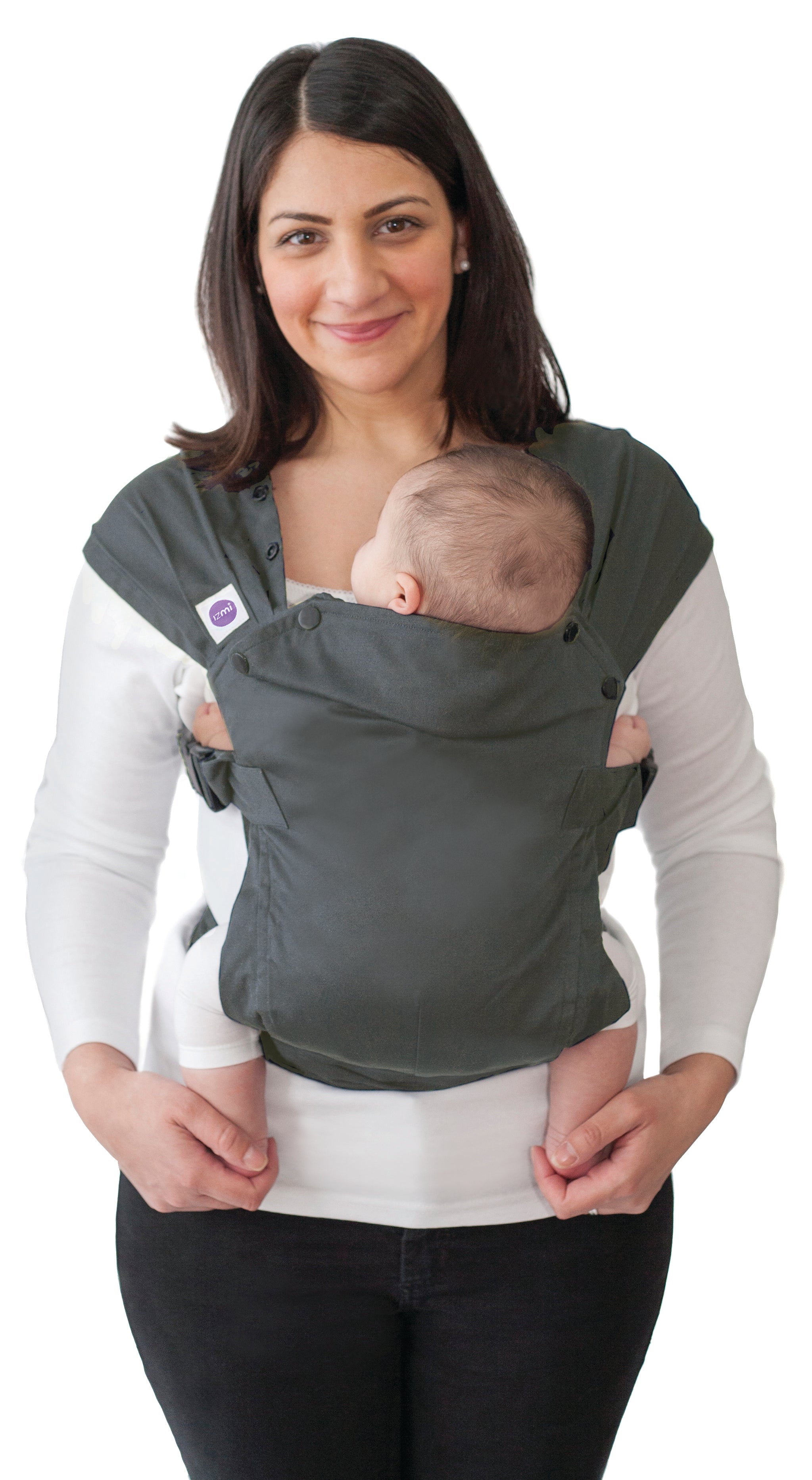 Izmi Baby Grey Baby Sling Izmi Baby Carrier With Hood Izmi Baby